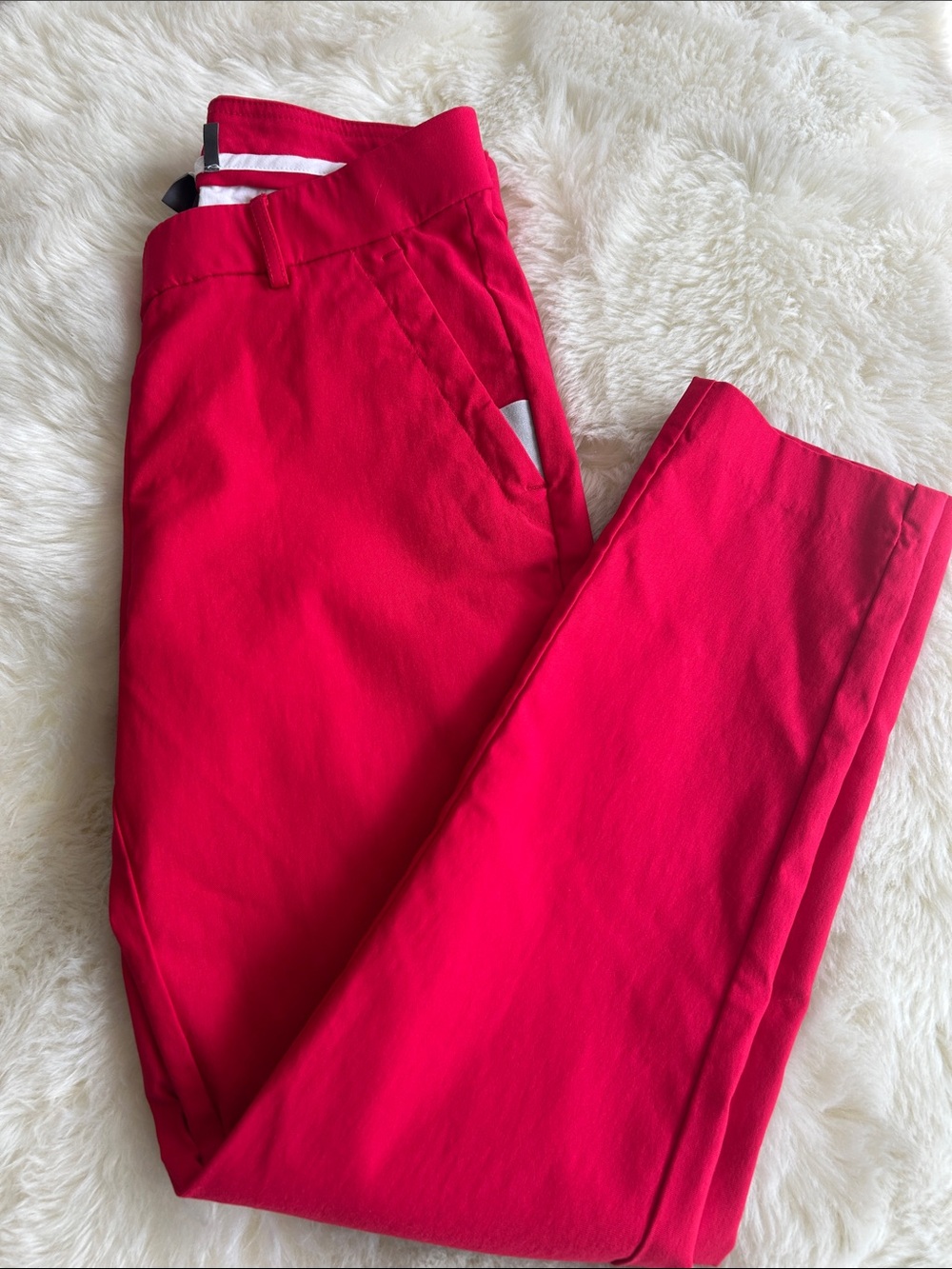KJUS Brand Red Slim Fit Women’s Golf Trousers Size 38 M